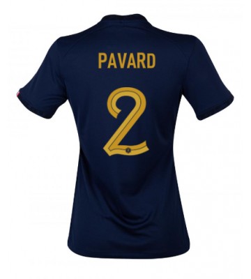 Frankrig Benjamin Pavard #2 Hjemmebanetrøje Dame VM 2022 Kort ærmer